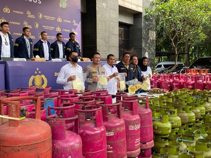 Polda Metro Bongkar Sindikat Pengoplos Gas Subsidi, 1.259 Tabung Disita
